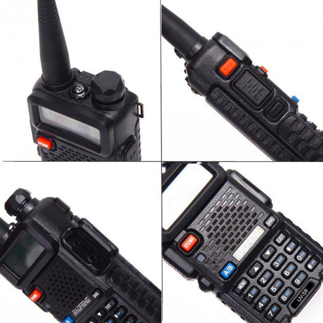 Комплект фулхаус рация Baofeng UV-5R 8W/бат BL5-3800/тангента/кабель для зарядки/кабель для программирования PL2303+ (008503) - фото 2