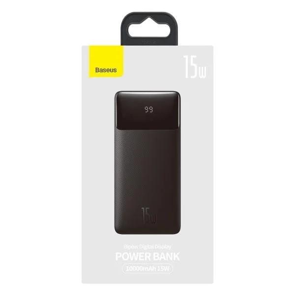 Повербанк Baseus Bipow Digital display 15 W 20000 mAh Чорний (401240378)