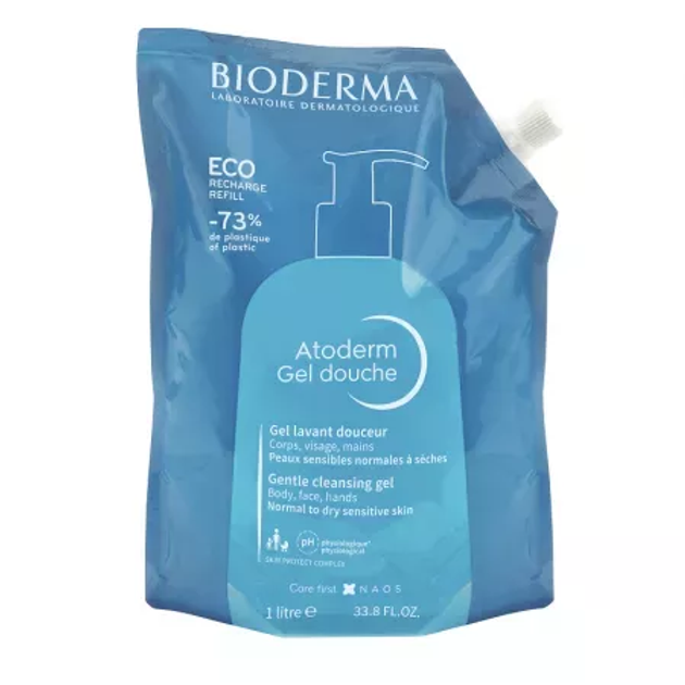 Гель для душа BIODERMA Atoderm для сухой и чувствительной кожи запасный блок 1 л (27984170)