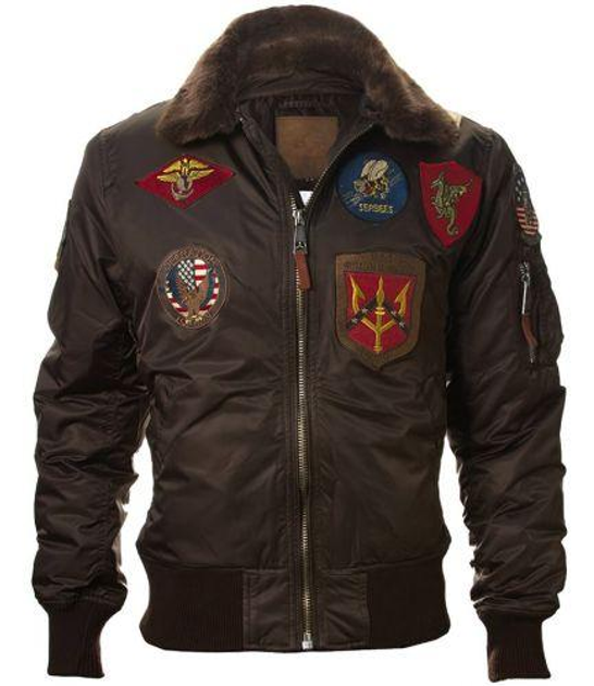 Бомбер Top Gun B-15 with patches S Brown (TGJ1542PBRS) - фото 1 Бомбер Top Gun B-15 with patches S Brown (TGJ1542PBRS) - фото 1
