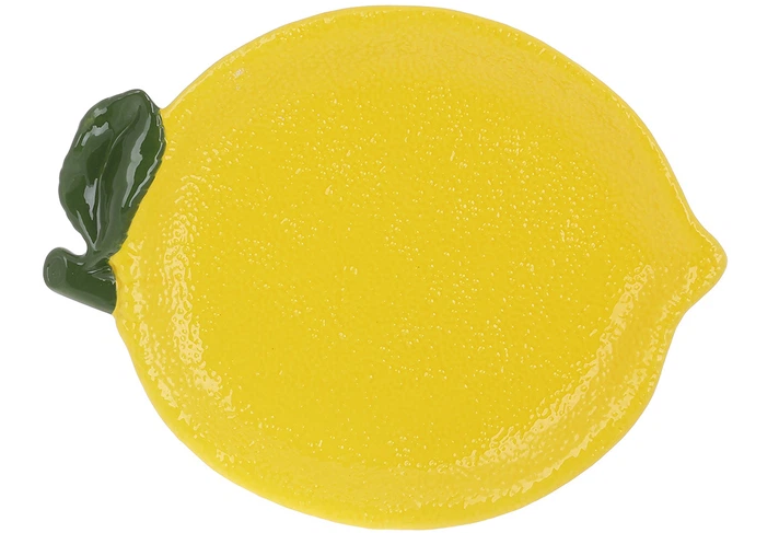 Тарілка керамічна Lemon 30x18 см Жовтий (928-054)