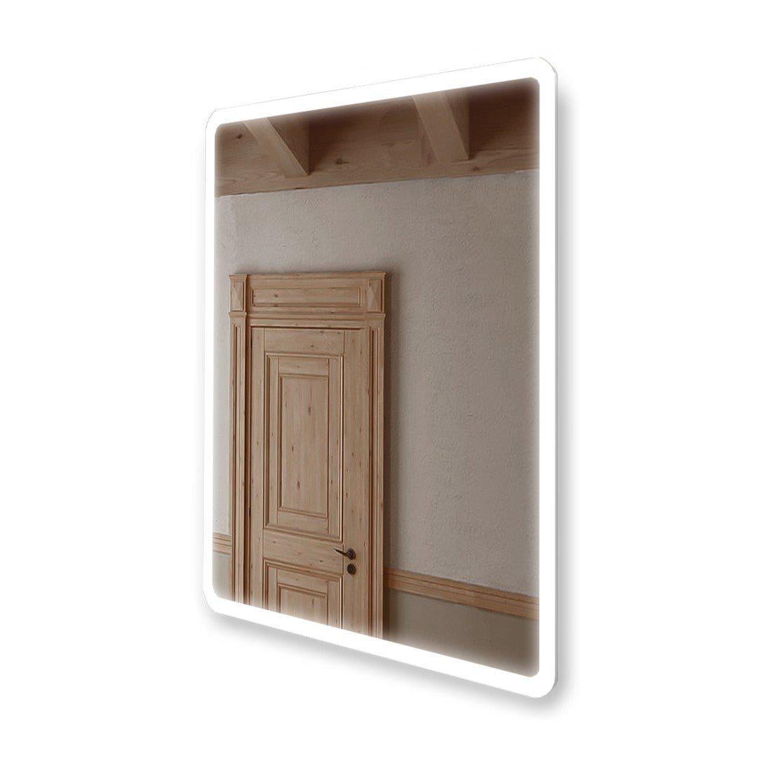 Зеркало настенное Экватор с LED подсветкой с заокруглением DR-12 700х900х30 Зеркало настенное Экватор с LED подсветкой с заокруглением DR-12 700х900х30