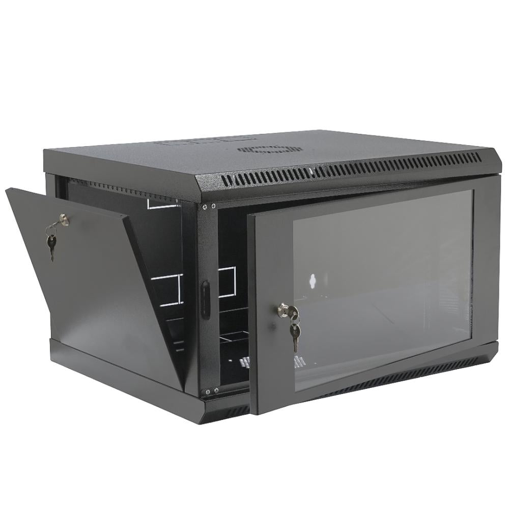 Шкаф для настенного монтажа CMS 19" 6U с акриловым стеклом 600x400х373 мм Черный (99-10026232)