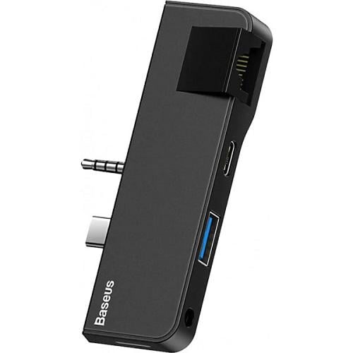 Док-станция BASEUS CAHUB-FG01 USB3.1 Type-C/3.5 mm Черный - фото 1