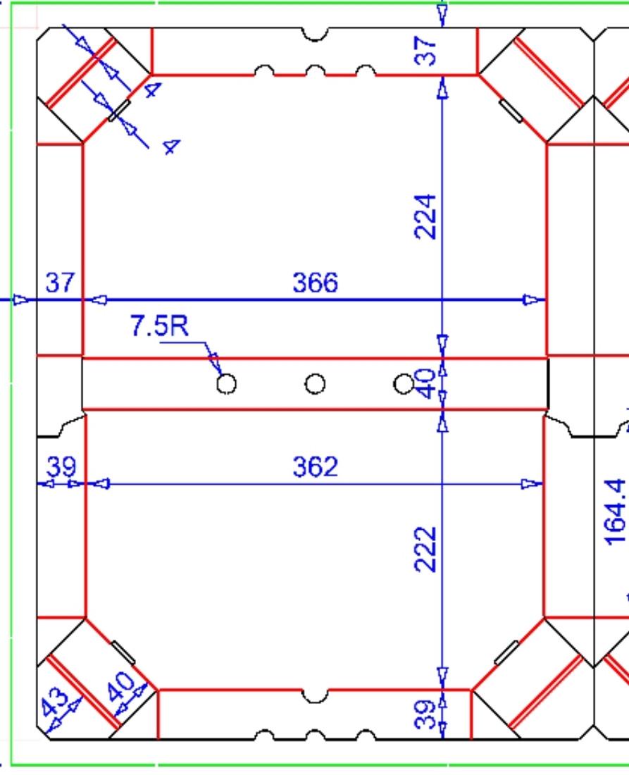 Коробка для хачапурі кальцоне пирогів чебуреків 370х220х37 мм 100 шт. (1749564045) - фото 4