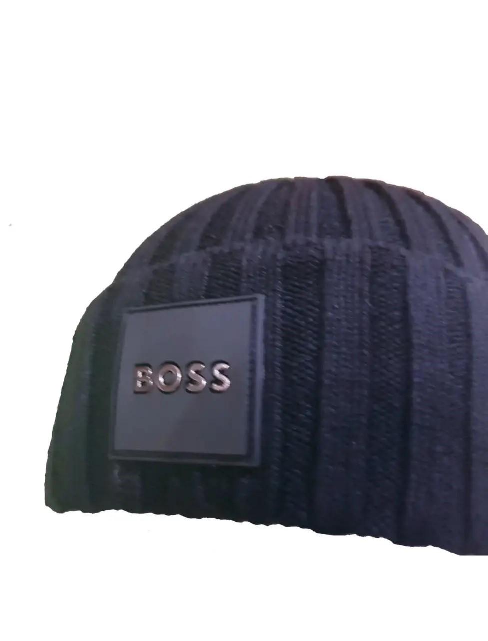 Шапка чоловіча Hugo Boss Hats Baret HB-1663 Navy Blue - фото 2