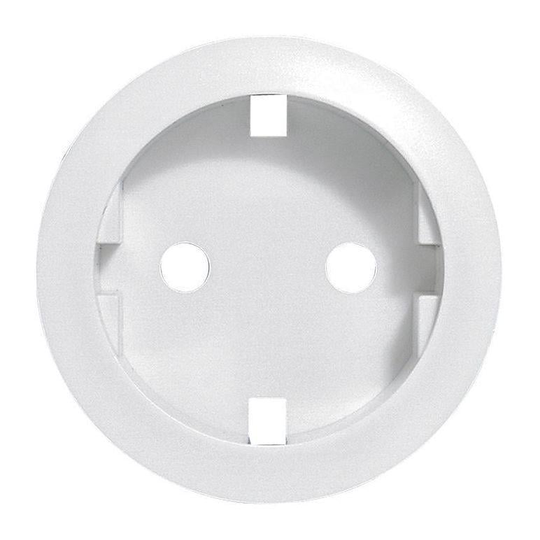 Панель розетки Legrand Celiane Schuko с РЭ с заземлением Белый