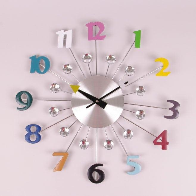 Часы металлические с стразами Flora D-50 см (38190)