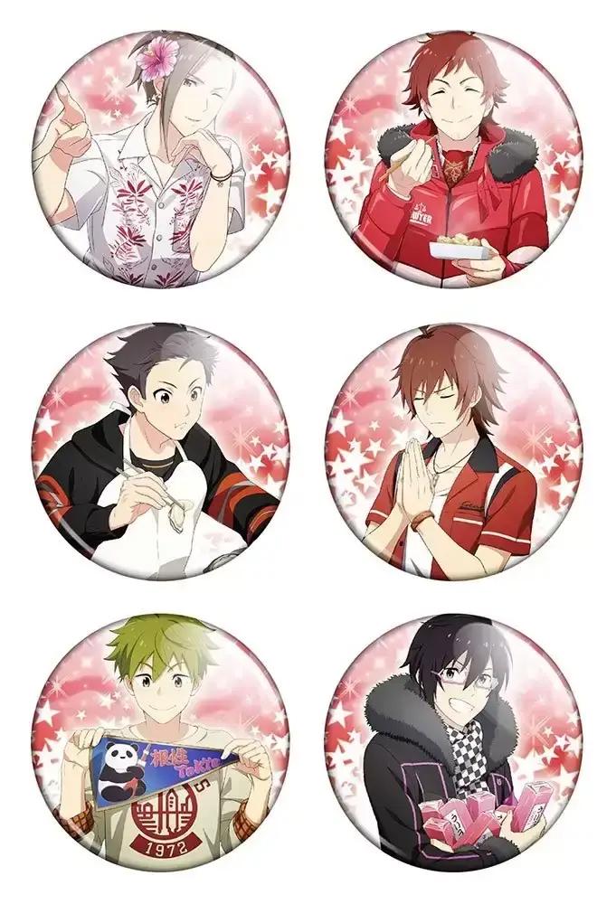 Набор значков Аниме The Idolmaster Side M 6 шт. (NZ0025) - фото 1