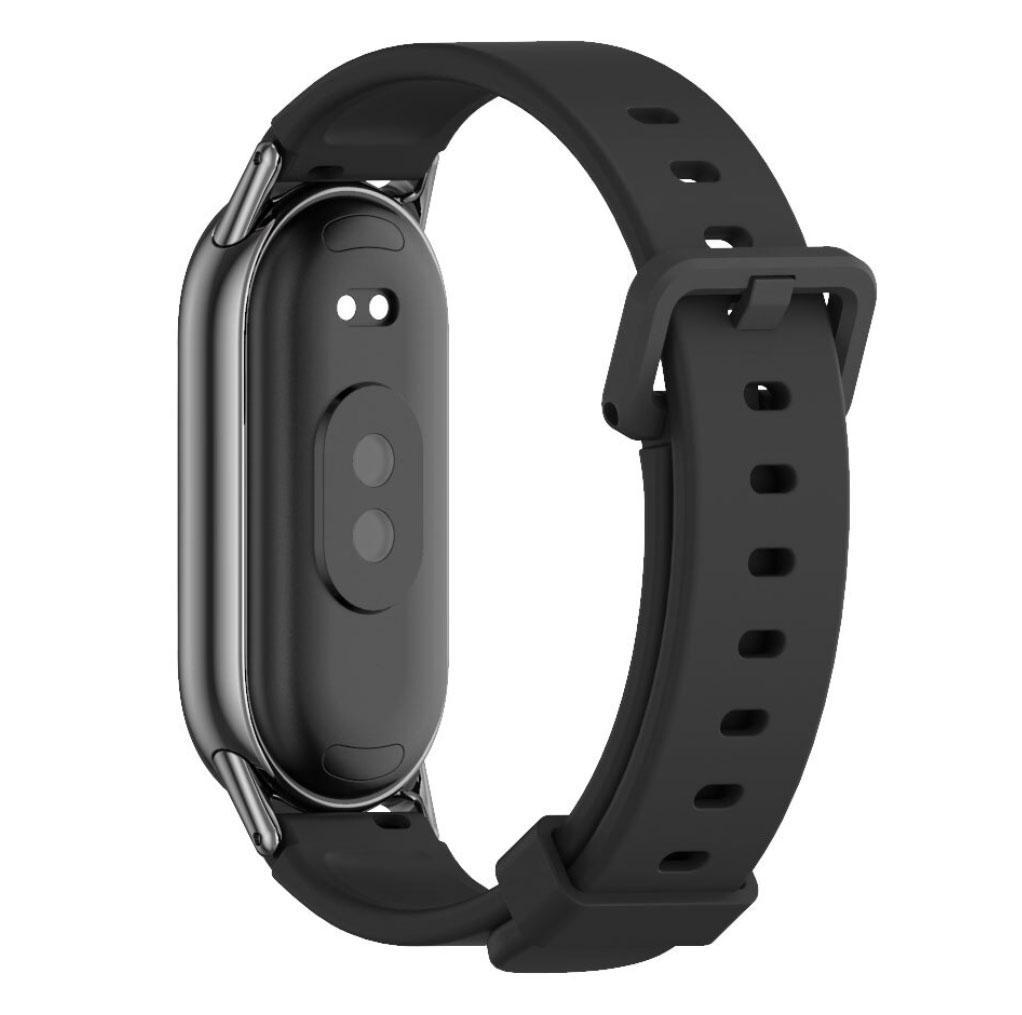 Ремінець силіконовий Mijobs для фітнес браслета Xiaomi Mi Smart Band 8 Black (1926179929) - фото 3 Ремінець силіконовий Mijobs для фітнес браслета Xiaomi Mi Smart Band 8 Black (1926179929) - фото 3