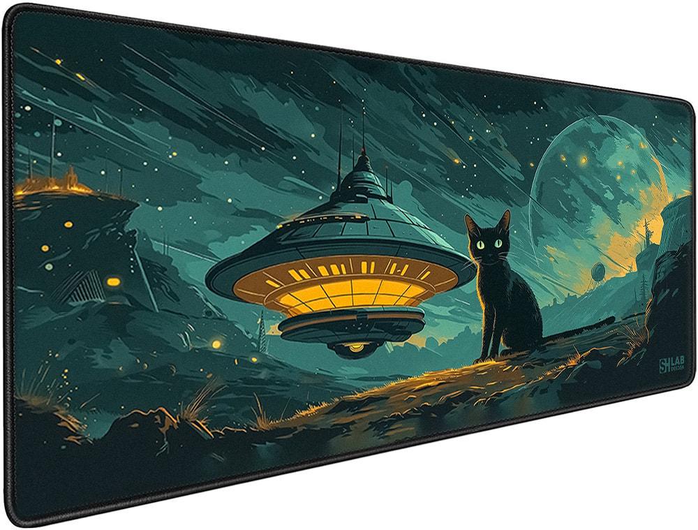 Коврик для мышки SHLab Cat and UFO SHM-826 70х30 см (37356)