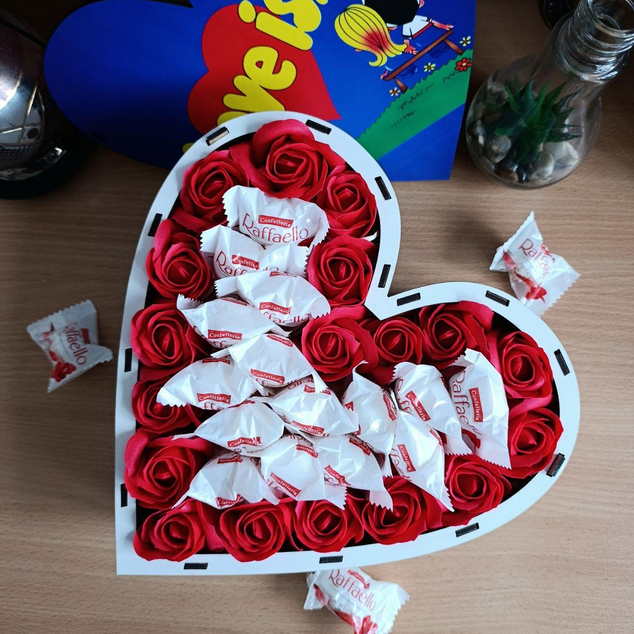 Бокс сердце с конфетами (ar282) - фото 6 Бокс сердце с конфетами (ar282) - фото 6