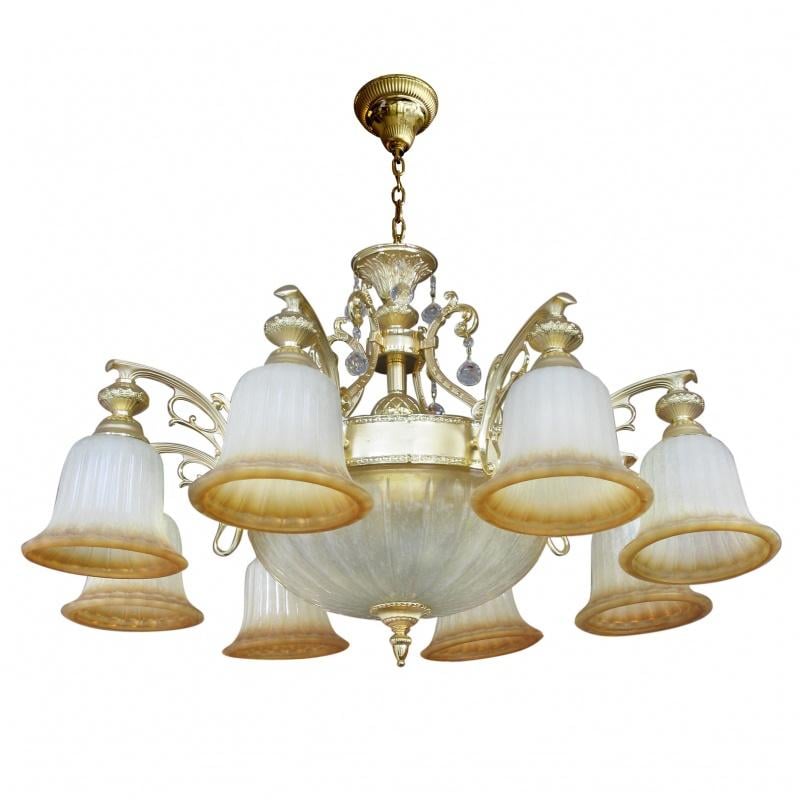 Люстра підвісна прованс велика для холу Brille BKL-179S/11