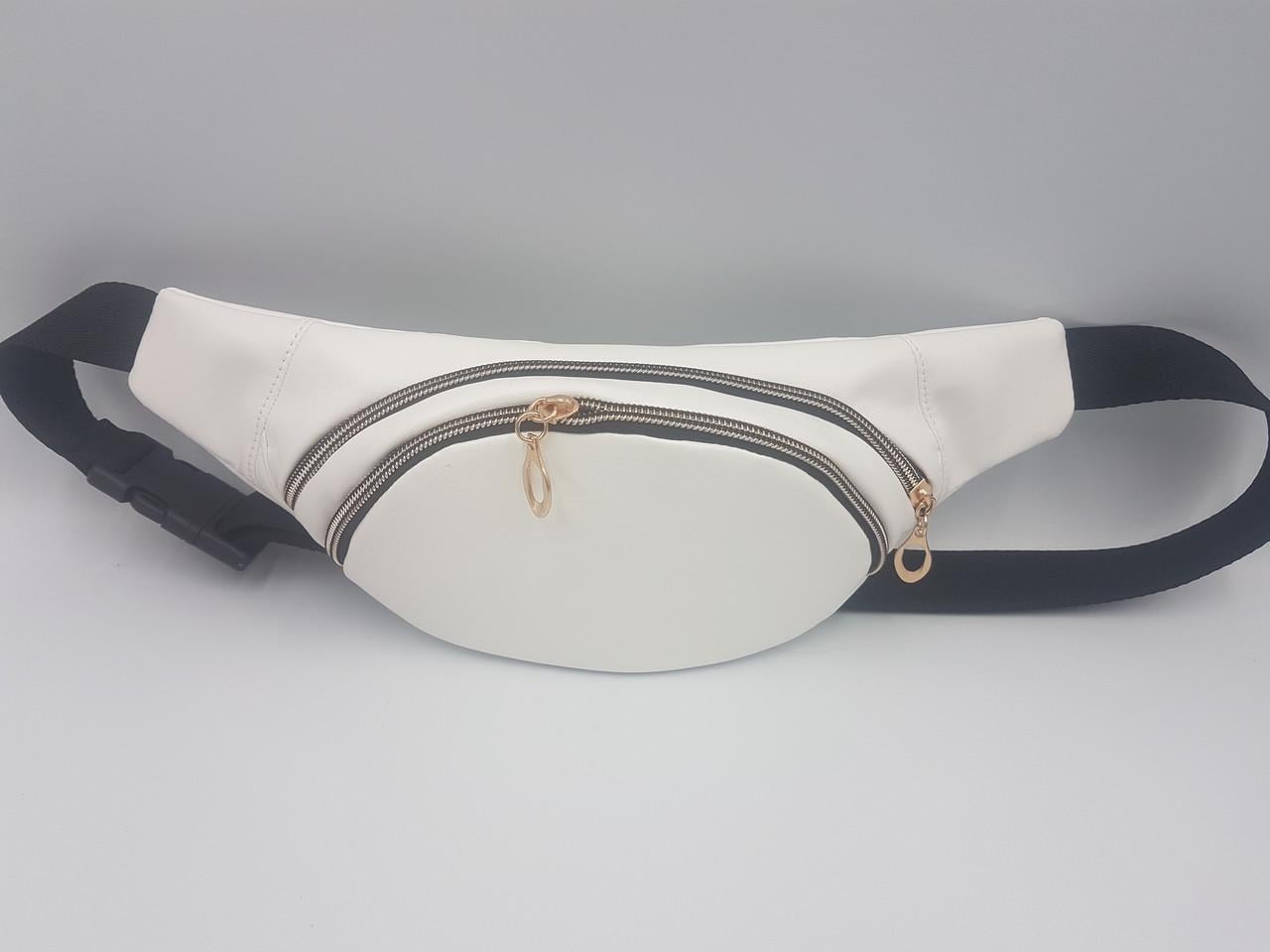 Сумка на пояс женская Forsa бананка Белый