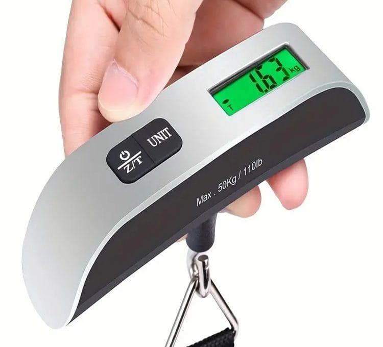 Весы мини электронные с LCD экраном до 50 кг (2562227245). - фото 4