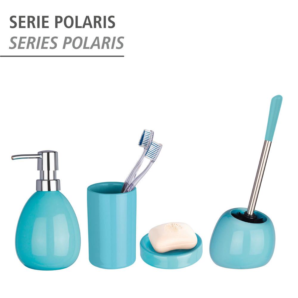 Стакан для зубных щеток Wenko Polaris Pastel Blue d7x11 см голубой - фото 5