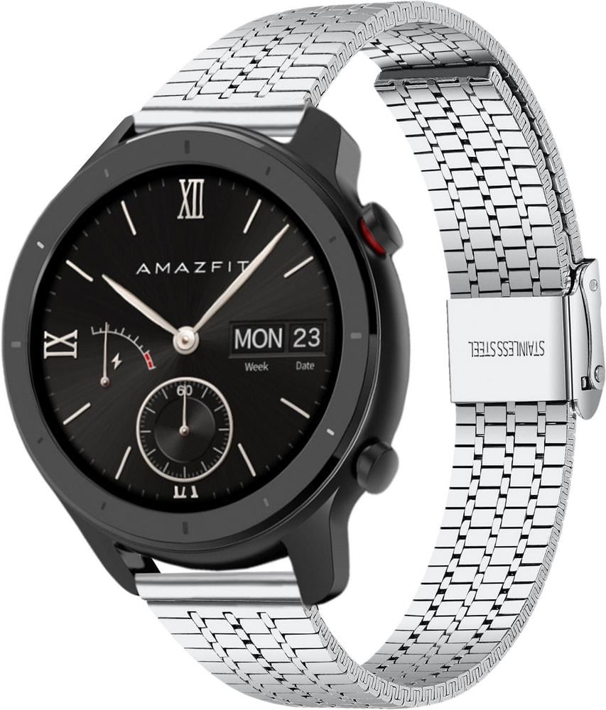 Браслет металлический Counic для Amazfit GTR 42 мм Silver (34040-59)