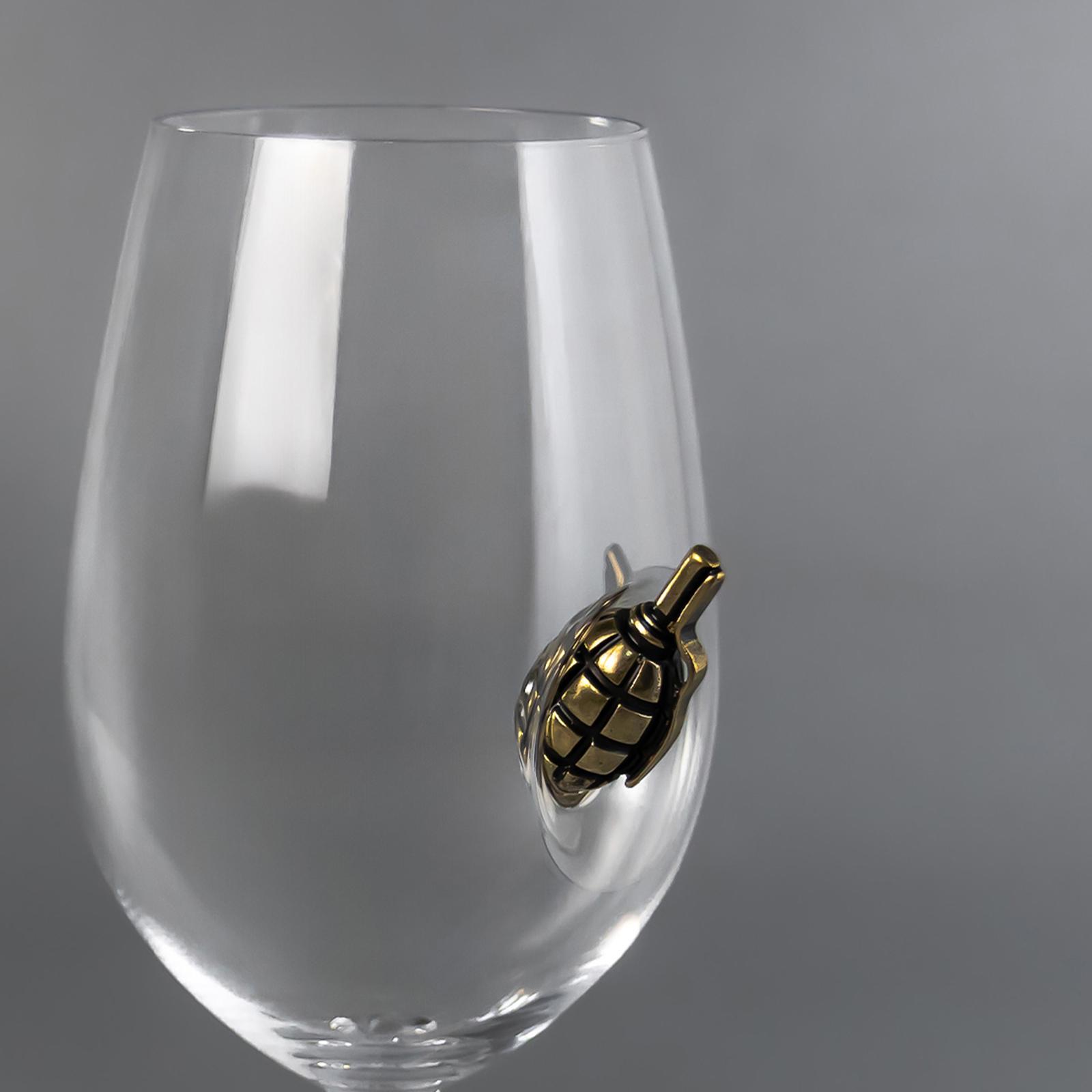 Бокал для вина VSKLO с лимонкой 350 мл (26277826) - фото 2 Бокал для вина VSKLO с лимонкой 350 мл (26277826) - фото 2