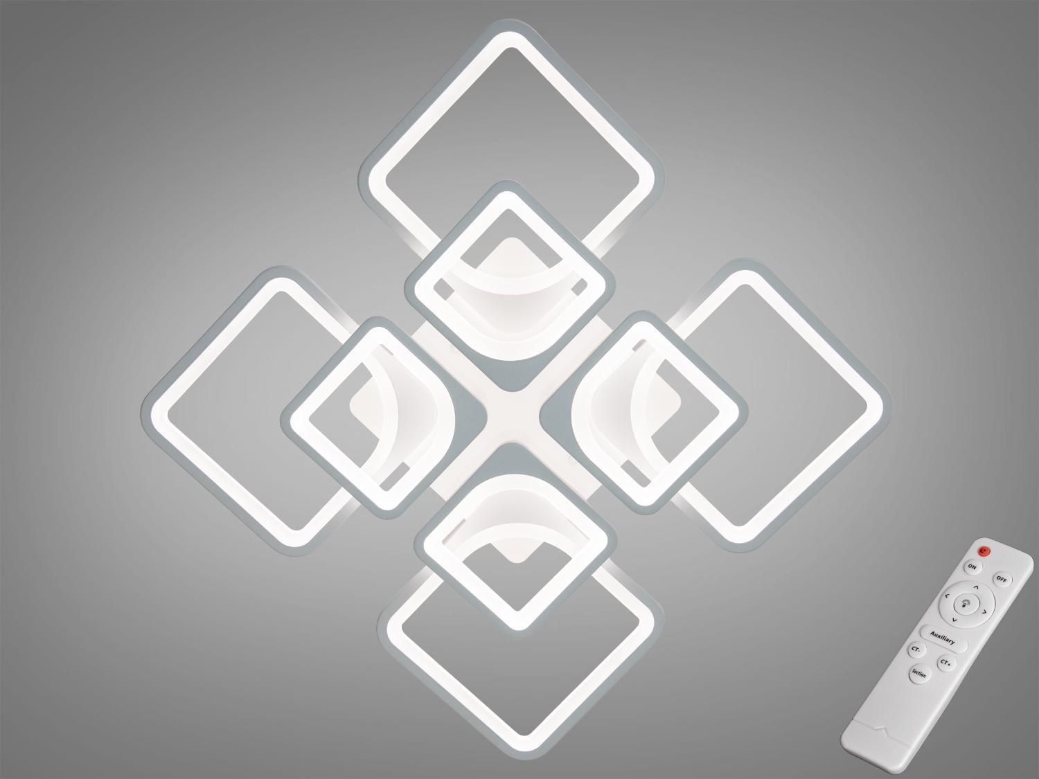 Люстра потолочная LED/пульт/ 135W Белый (8060/4+4WH)