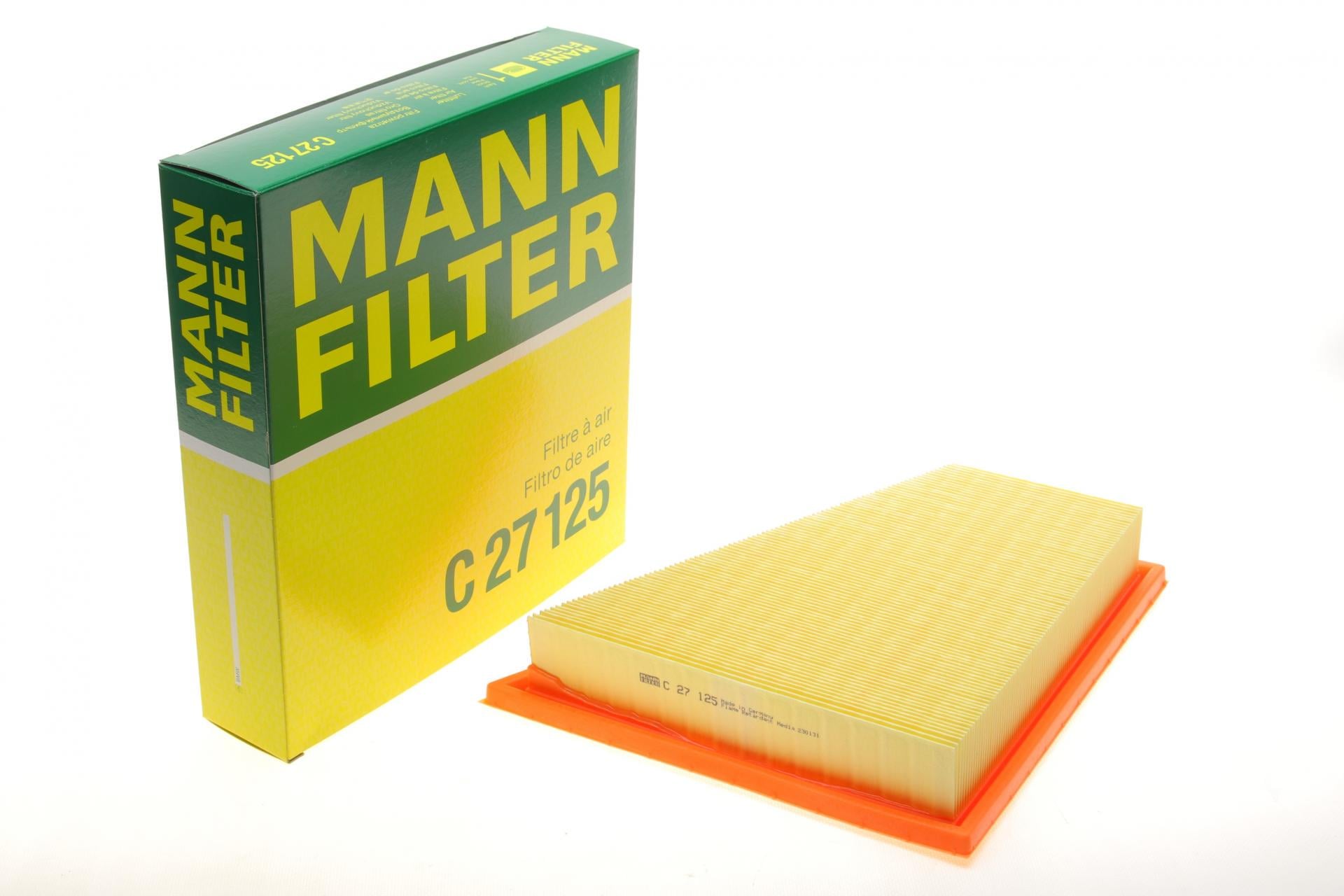 Фильтр воздушный Mann-Filter для BMW 5 F10/F11/F18/X1 E84 1,6/2,0 N20 11-17/Z4 E89 2,0/2,5/3,0 N20/N52 09-16 (C 27 125)