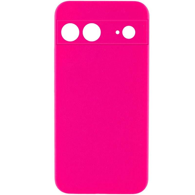 Противоударный чехол Silicone Cover Lakshmi Full Camera (AAA) для Google Pixel 7 Розовый / Barbie pink