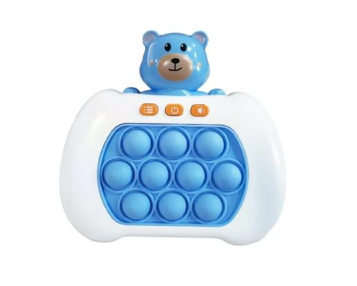 Детская игрушка-антистресс Quick Push Puzzle Game Fast №205В 4 режима с подсветкой Голубой