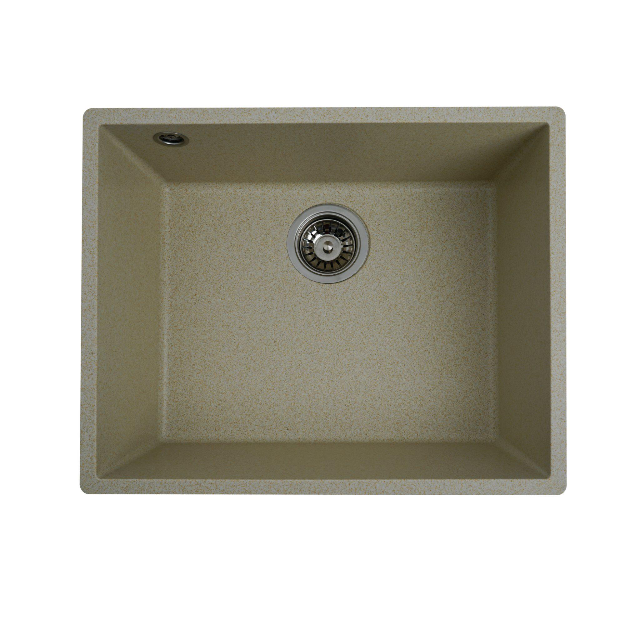 Мойка для кухни гранитная Platinum 5444 OASIS матовая Песочный