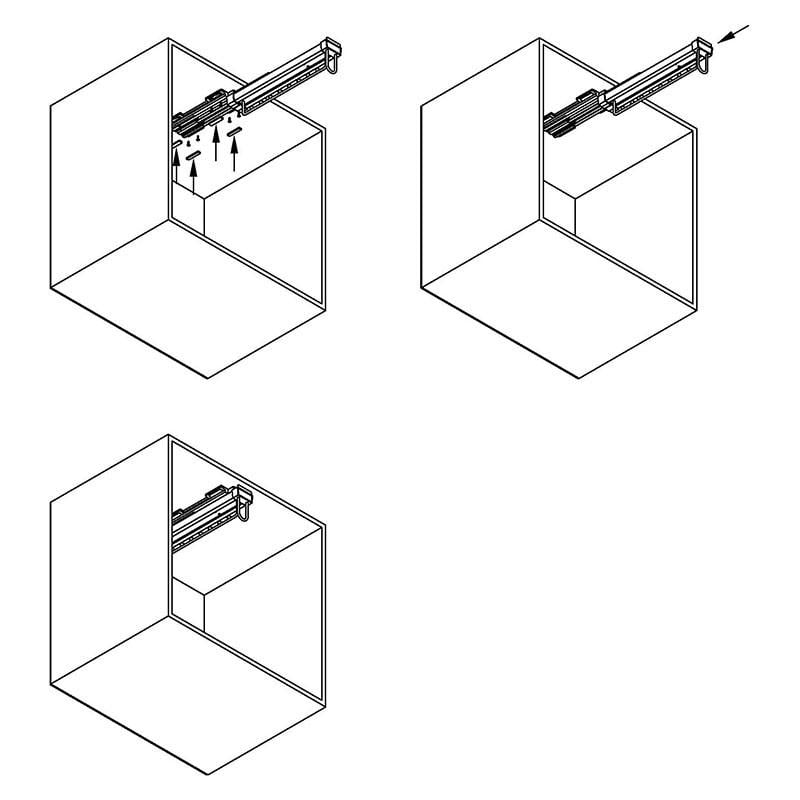 Вішалка висувна Muller верхнього кріплення 465 мм (31824) - фото 9 Вішалка висувна Muller верхнього кріплення 465 мм (31824) - фото 9