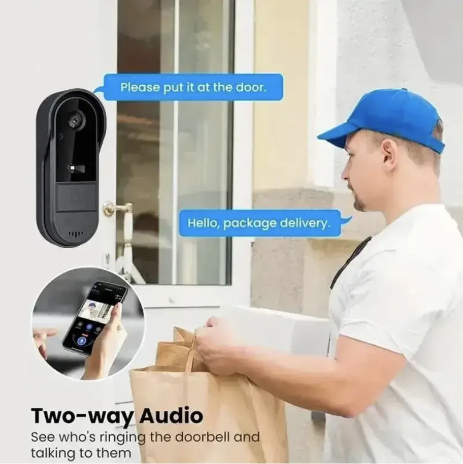 Дзвінок дверний з бездротовою камерою Doorbell Wi-Fi Tuya для дому - фото 7