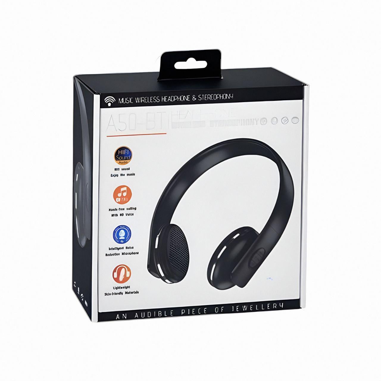 Наушники A50-BT Bluetooth Черный - фото 2