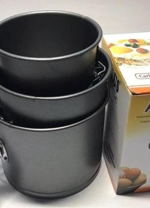 Набор из 3 разъемных форм для выпечки Пасхи (паски) с антипригарным тефлоновым покрытием - фото 6 Набор из 3 разъемных форм для выпечки Пасхи (паски) с антипригарным тефлоновым покрытием - фото 6