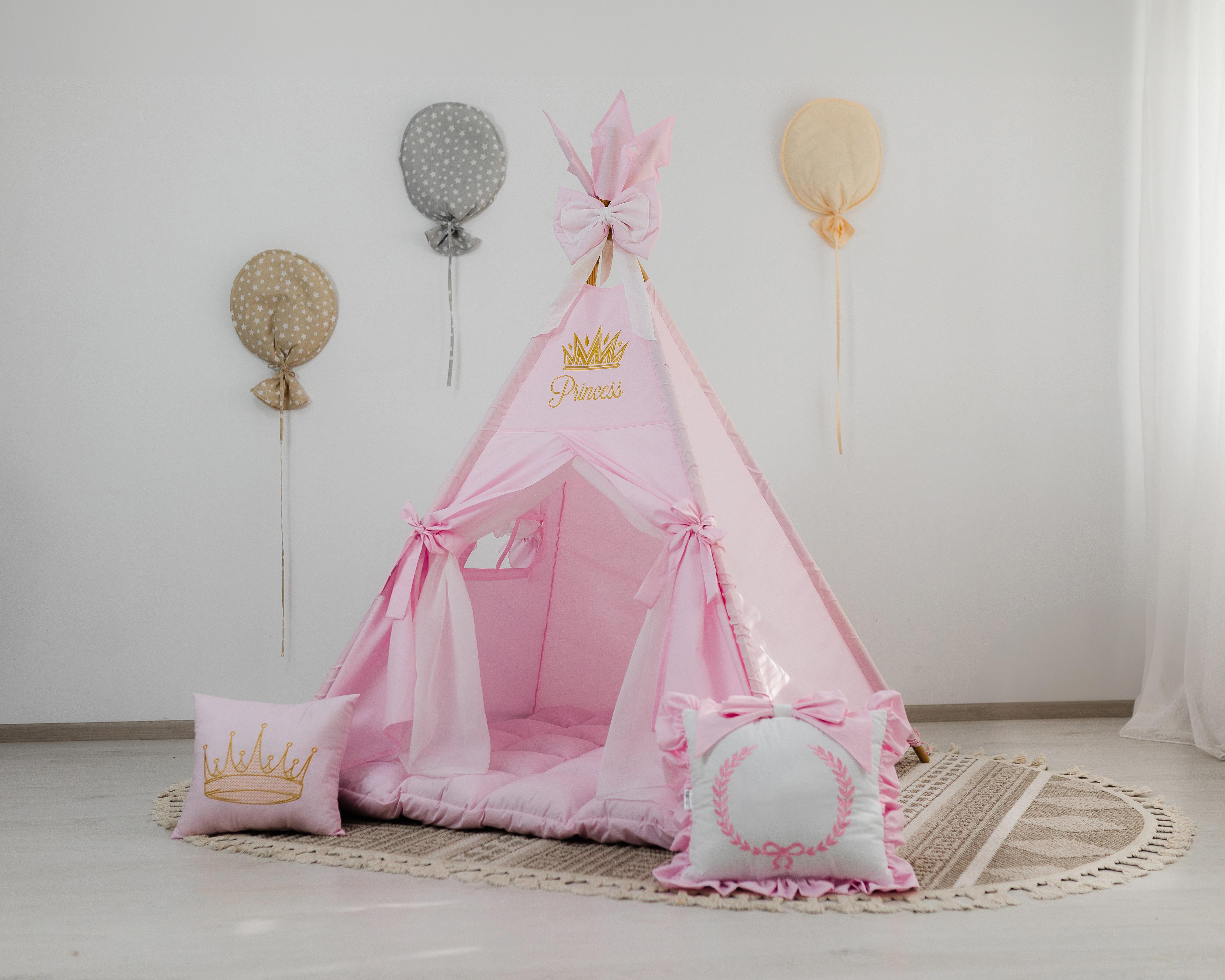 Вигвам для девочки Принцесса Розовый (0000273) Вигвам для девочки Принцесса Розовый (0000273)