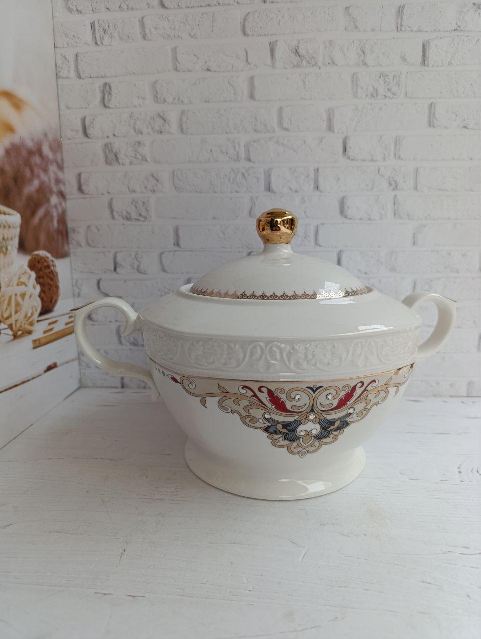 Супник SNT Амелі фарфор 2,8 л Білий (4282-2)