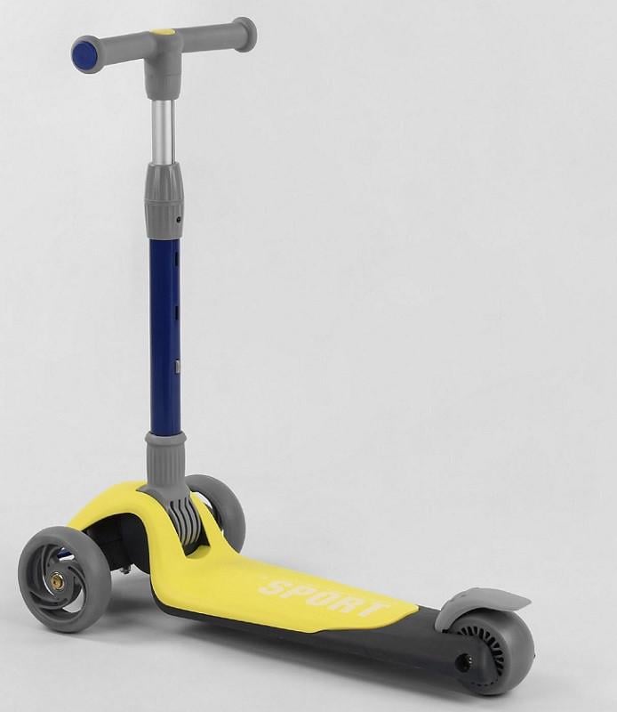 Самокат трехколесный Best Scooter F-55295 Желтый (1425918651-73f3f) - фото 1