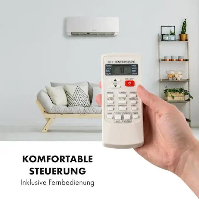 Кондиционер-сплит KLARSTEIN Windwaker 9000 BTU/2,7 кВт (10033482) - фото 7 Кондиционер-сплит KLARSTEIN Windwaker 9000 BTU/2,7 кВт (10033482) - фото 7