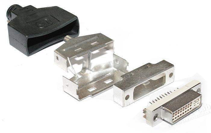 Роз'єм кабельний I-Taki AC-DVI29-F DVI гніздо з корпусом 29 контакти позолота (000000710) - фото 2 Роз'єм кабельний I-Taki AC-DVI29-F DVI гніздо з корпусом 29 контакти позолота (000000710) - фото 2