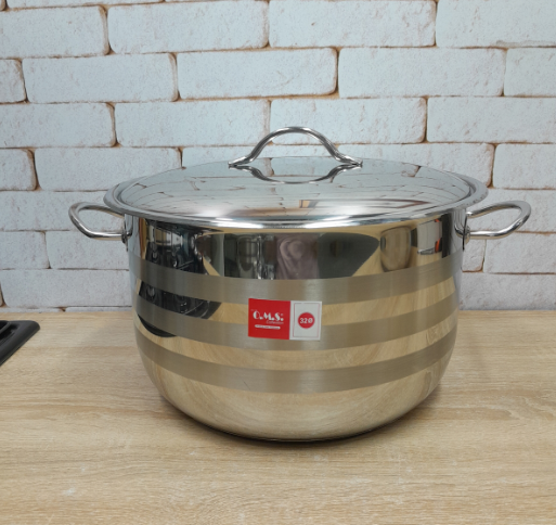 Каструля зі сталевою кришкою OMS з нержавіючої сталі для газу і індукці 3,3 л (2005.3,3) - фото 5 Каструля зі сталевою кришкою OMS з нержавіючої сталі для газу і індукці 3,3 л (2005.3,3) - фото 5