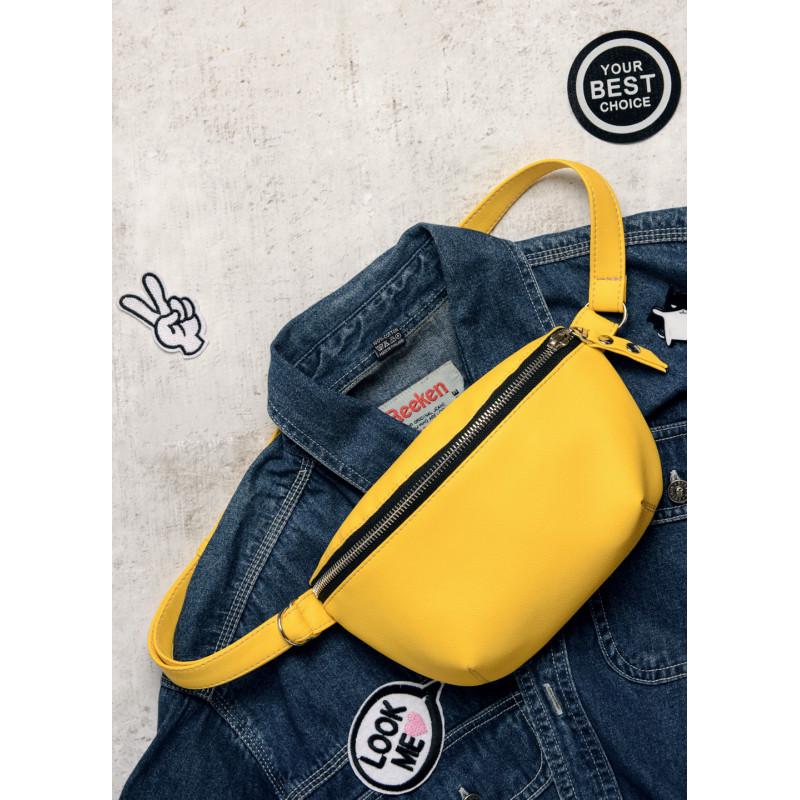 Сумка бананка на пояс Sambag Polo SQO 24x15x4 см Желтый