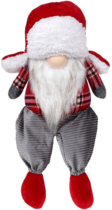 Мягкая игрушка Гномик Red&Grey 23х17х46 см сидячий (BD-877-080)