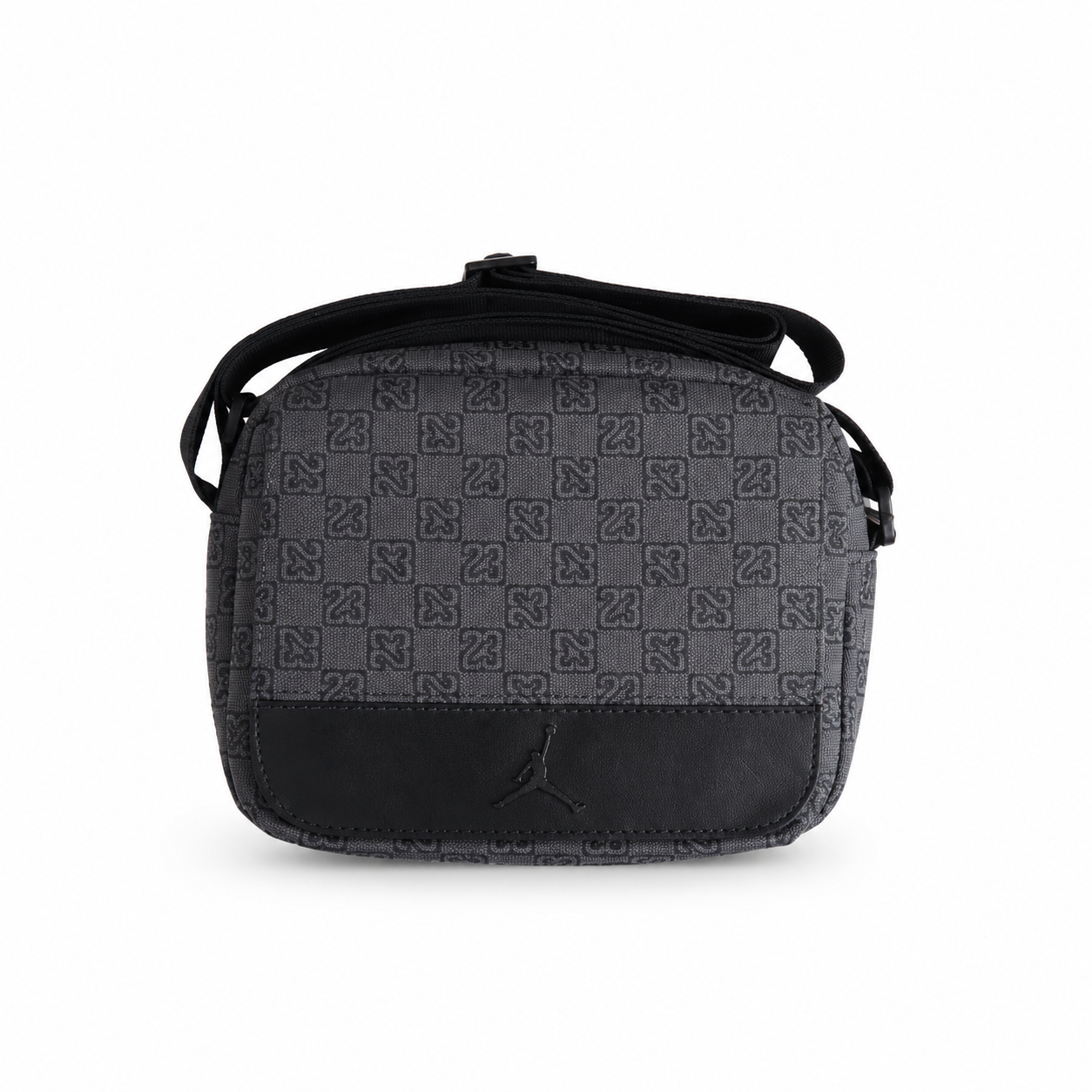 Сумка через плечо Nike Air Jordan Monogram Crossbody с магнитным карманом и регулируемым ремнем Темно-серый Сумка через плечо Nike Air Jordan Monogram Crossbody с магнитным карманом и регулируемым ремнем Темно-серый