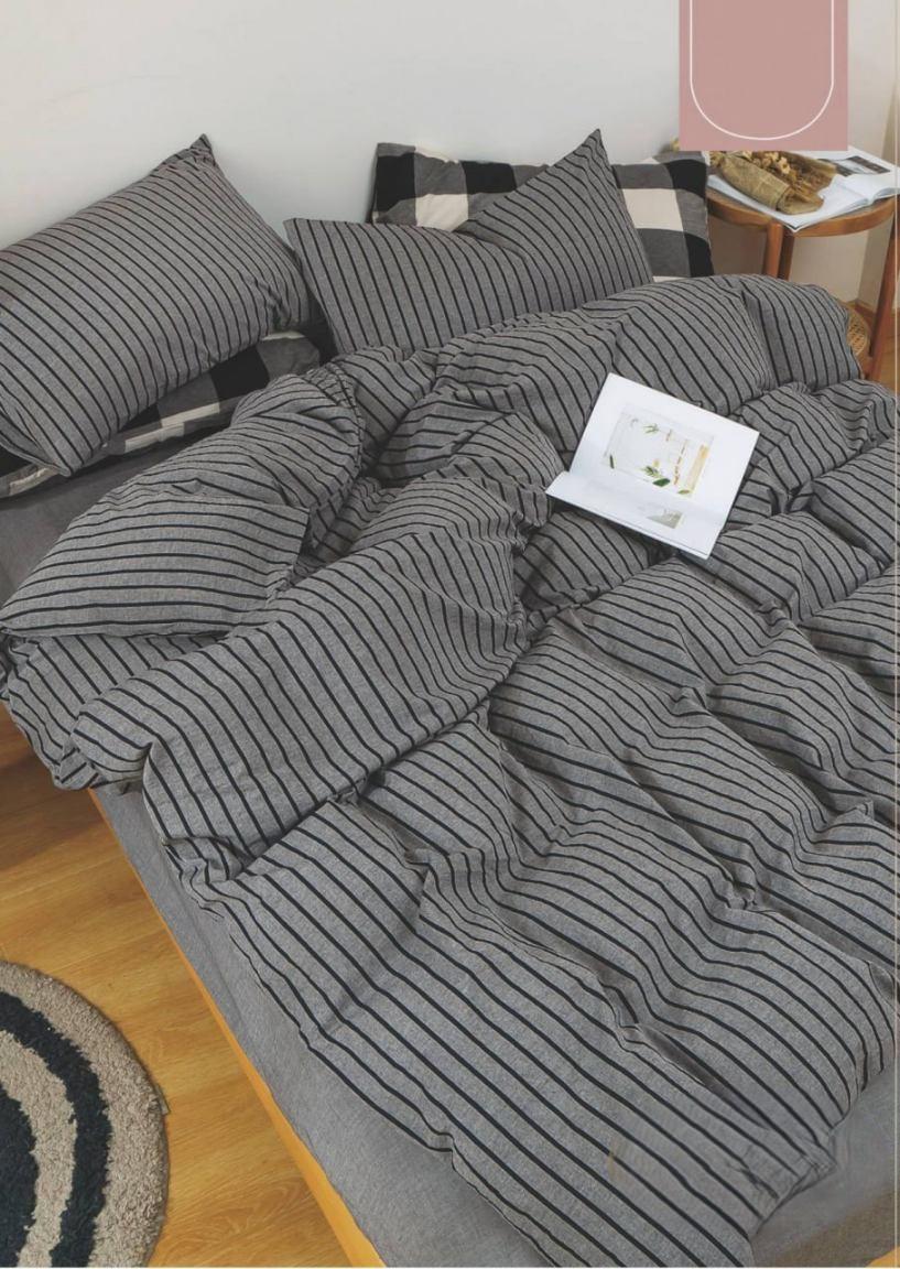 Постельное белье Viluta Wash 09 геометрия вареный хлопок двуспальный (30637)