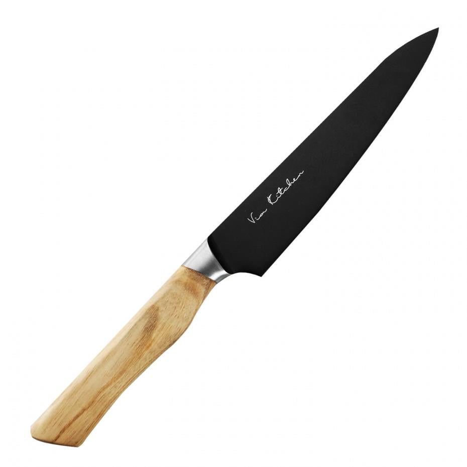 Ніж кухонний Satake Ash універсальний 135 мм Black (807-623)