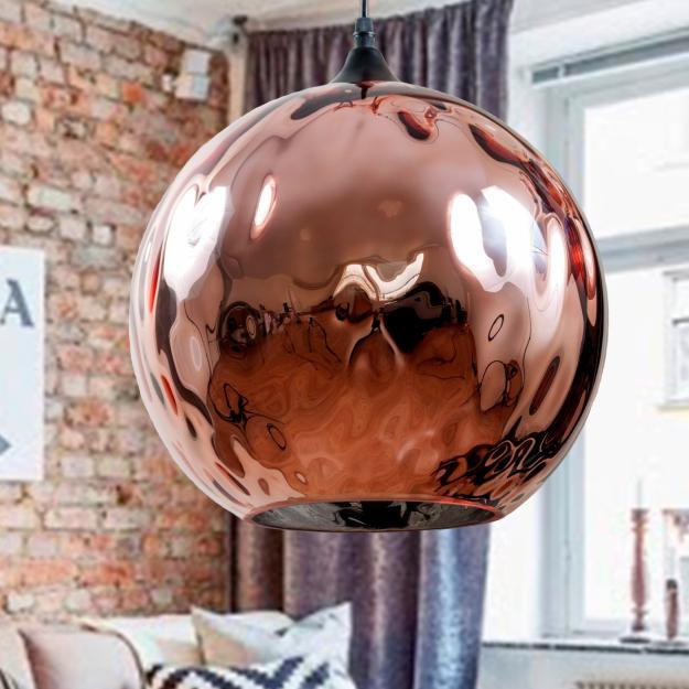 Люстра подвесная Copper Ribbed Wave D30 (030099-SHL)