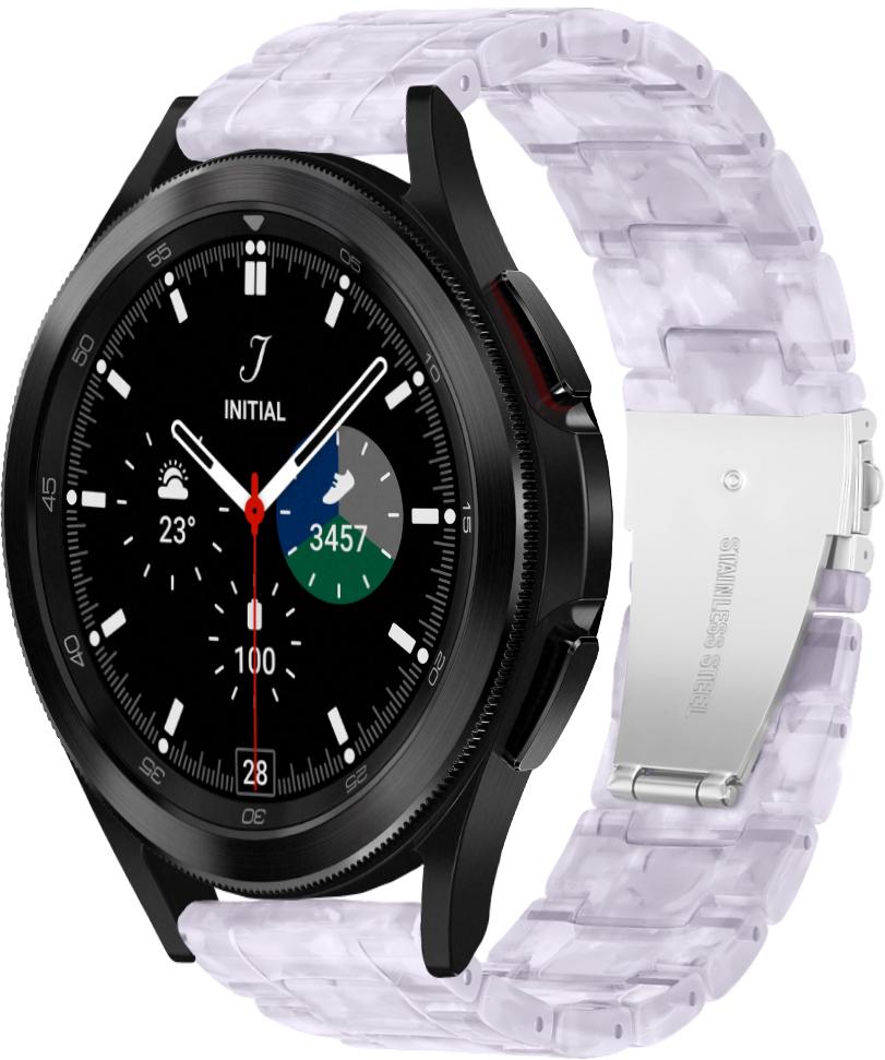 Ремешок из Cмолы Resin для Galaxy Watch 4 Classic 46 мм Pearl (28804-6C)