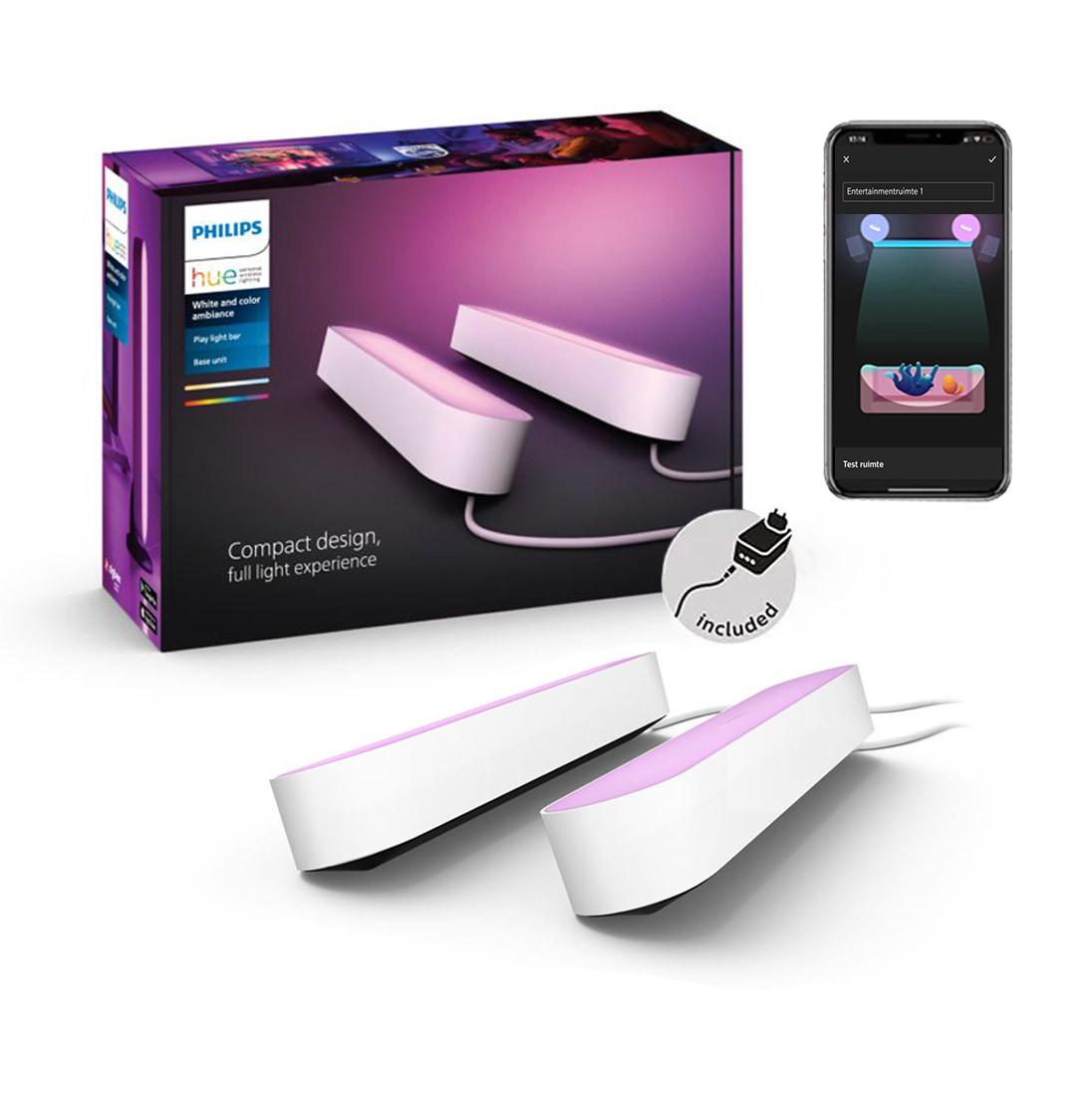 Светодиодные панели Philips Hue Play White and Color Ambiance ZigBee HomeKit 2 шт. Белый (1524417533)