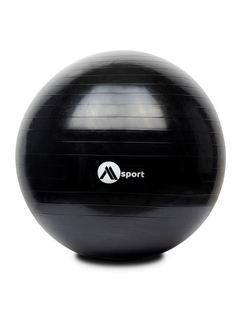 Фитбол гимнастический массажный MSport с насосом до 100 кг Черный (32407913) Фитбол гимнастический массажный MSport с насосом до 100 кг Черный (32407913)