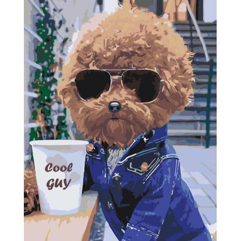 Картина по номерам Идейка Животные Cool guy в 40х50 см термопакете (КНО4072-mt)