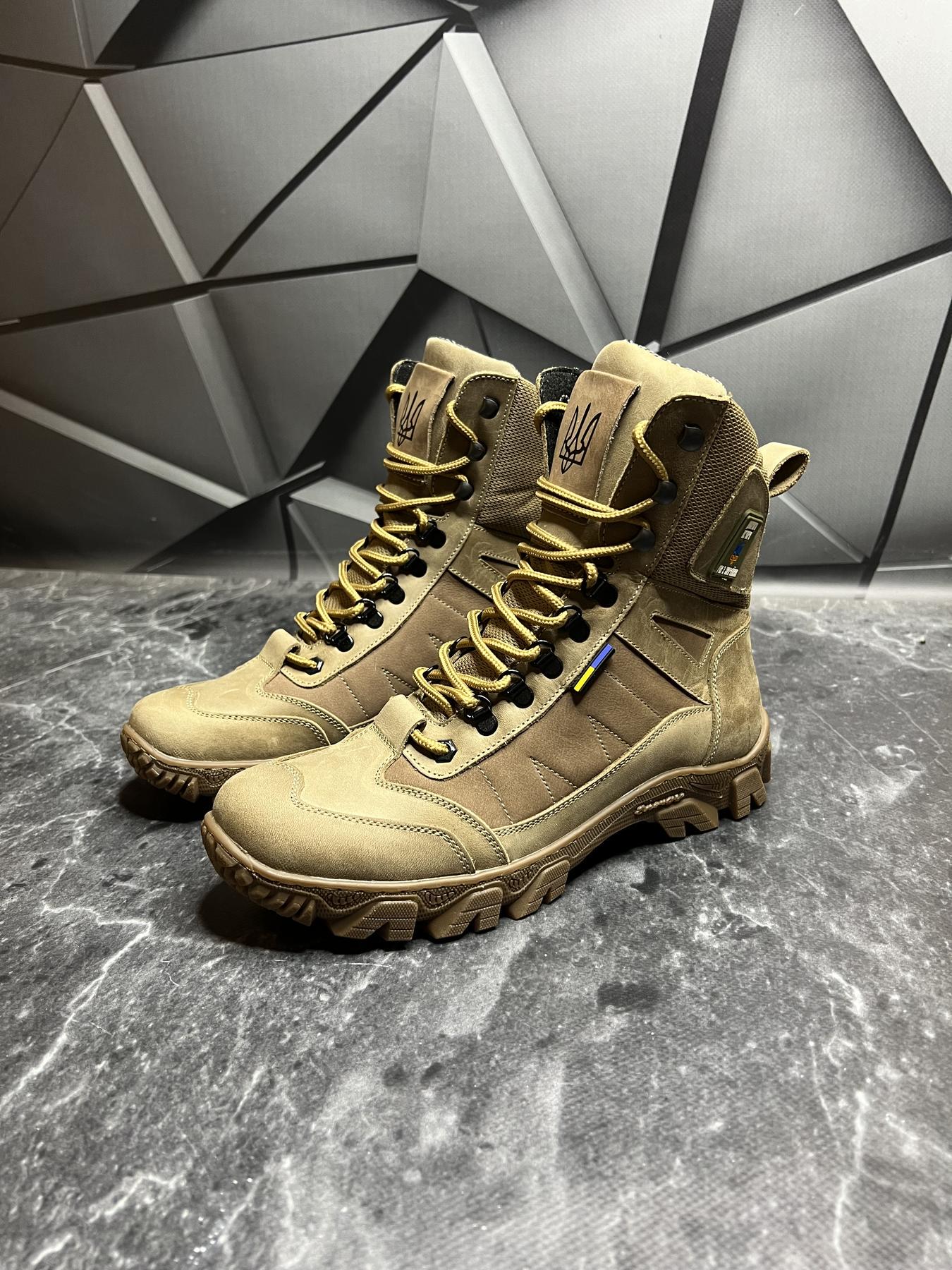 Берці чоловічі із натурального нубука демісезонні р. 42 Койот