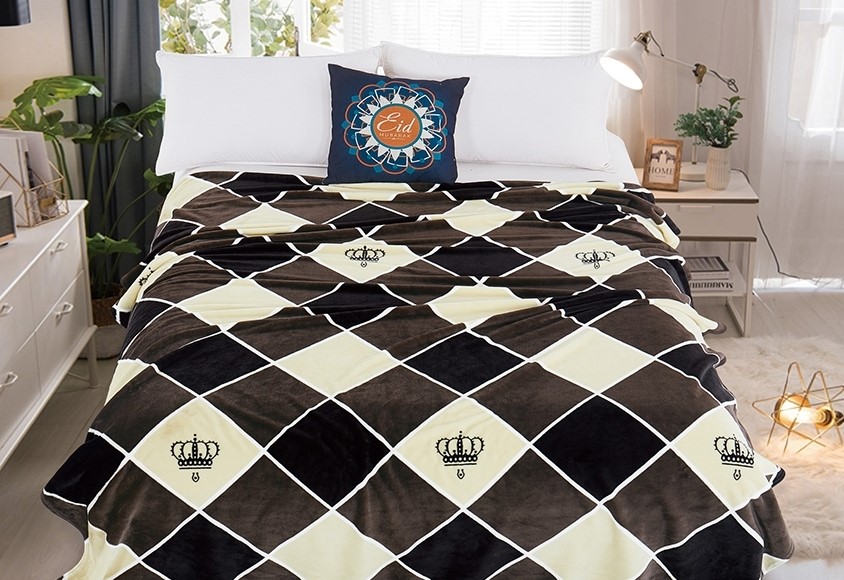 Плед TAGtextil велсофт Геометрия 200х220 см (ALM1914)