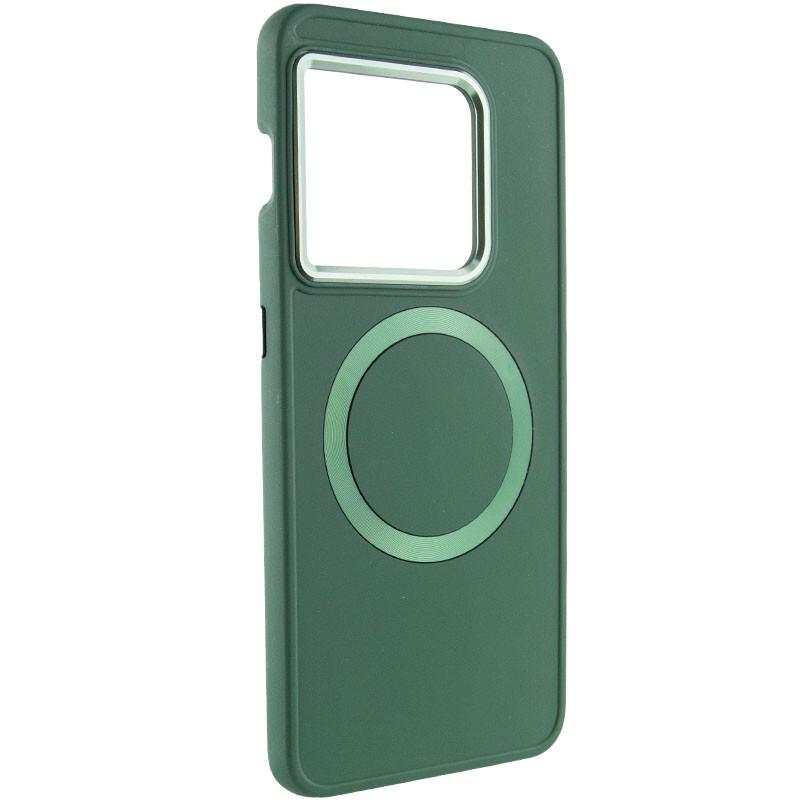 Противоударный TPU чехол Bonbon Metal Style with MagSafe для OnePlus 10 Pro Зеленый / Army Green